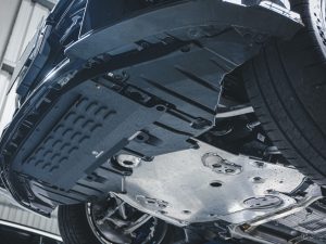 Alternative view of BMW G8X M2 / M3 / M4 ARMASPEED Aluminum Alloy Oil Cooler Protective Plate